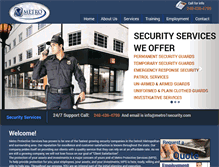 Tablet Screenshot of metro1security.com